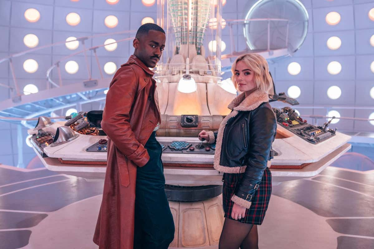 Doctor Who Christmas Special 2023,25-12-2023,Xmas 23,Picture Shows: The Doctor (Ncuti Gatwa) and Ruby Sunday (Millie Gibson),Post TX only,BBC Studios 2023,James Pardon