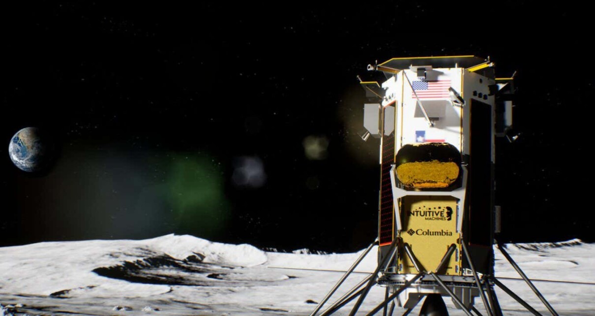 Illustration of Intuitive Machines' Nova-C lunar lander