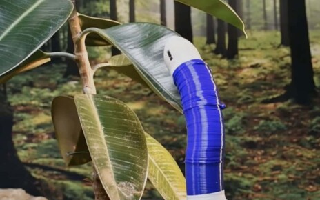 Watch a plant-inspired robot grow towards light like a vine