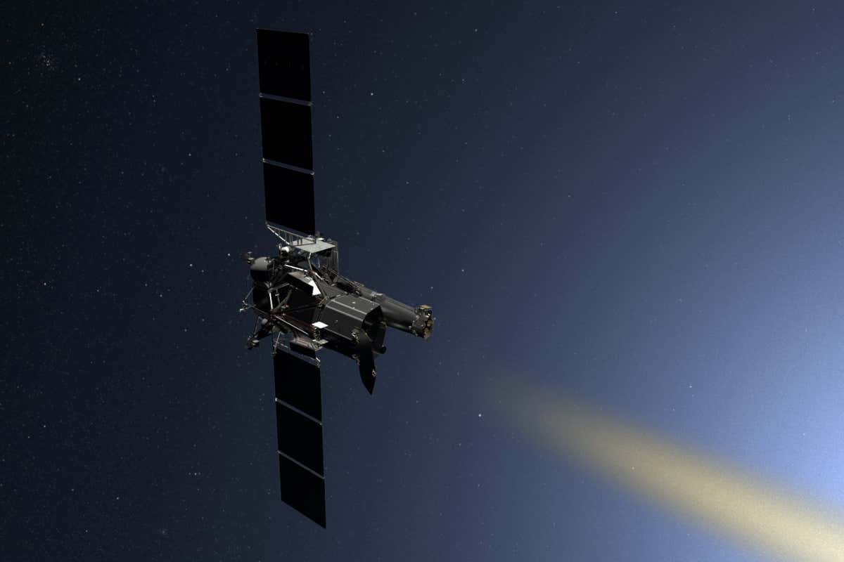 The Spektr-RG spacecraft, which carries the eROSITA X-ray telescope