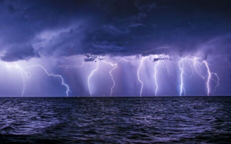 Ocean thunderstorms generate the most intense lightning ever observed