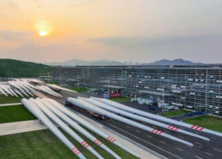 World's biggest onshore wind turbine blades unveiled in China