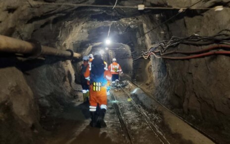 The team of scientists exploring the mine galleries